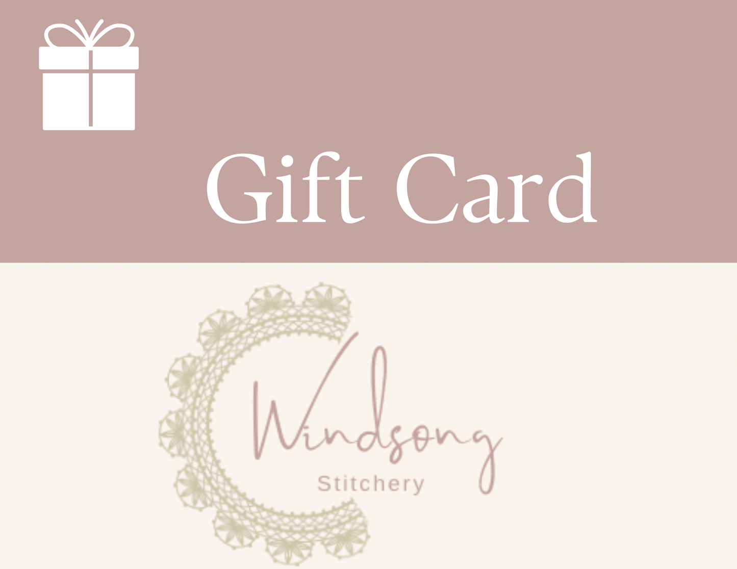 Windsong Stitchery Digital Gift Card